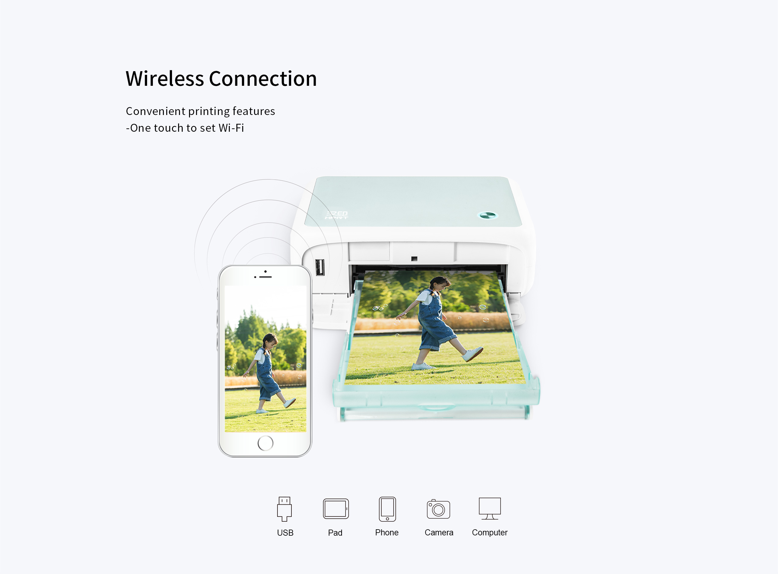 WIFI small photo printer